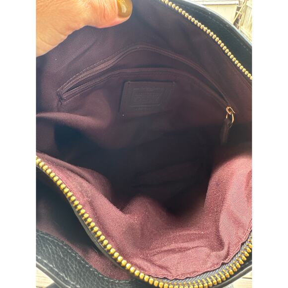 Coach Remi Pebbled Leather Satchel Bag - Black - Picture 6 of 7